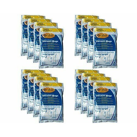 75 Eureka Allergy Style J Vacuum Bags, Athena, Boss Power Upright, Limited Edition, Power Plus Vacuum Cleaners, 2270, 2271, 2272, 2273, 2900-2920, 61515, 61515-12, 61995, 2902AV, 2271A